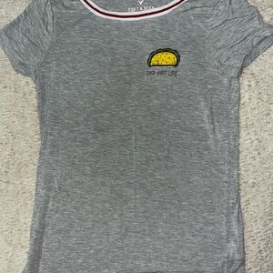 American Eagle Gray Taco Graphic Tee